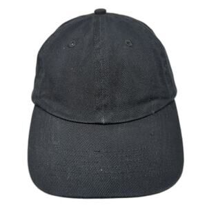 Chef Works Baseball Cap Black One Size Adjustable Slideback Blank Work Hat